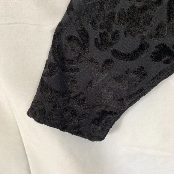 Diane von Furstenberg Long Sleeve Velvet Maxi Dress Size 1X Goth Whimsygoth 80s - Picture 7 of 8